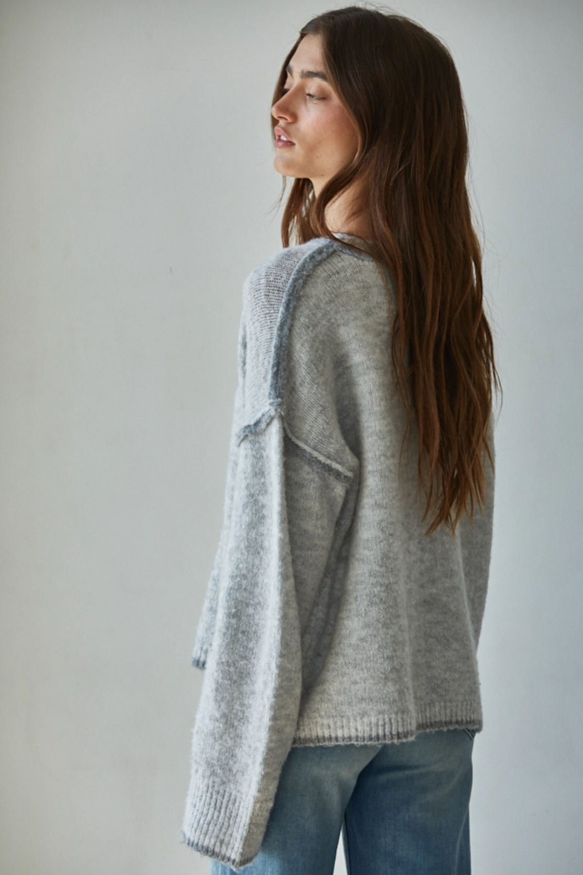 Knit Crew Neck Pullover Sweater
