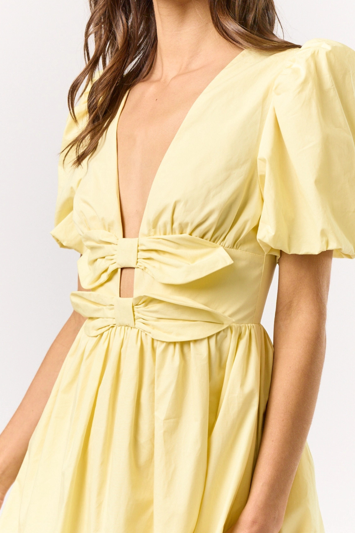 Pastel Buttercup Mini Dress