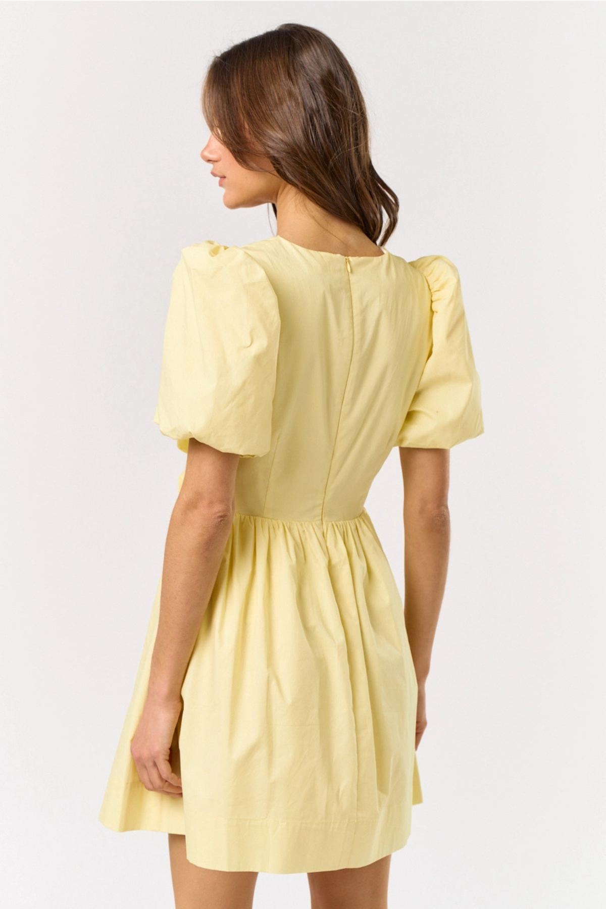 Pastel Buttercup Mini Dress