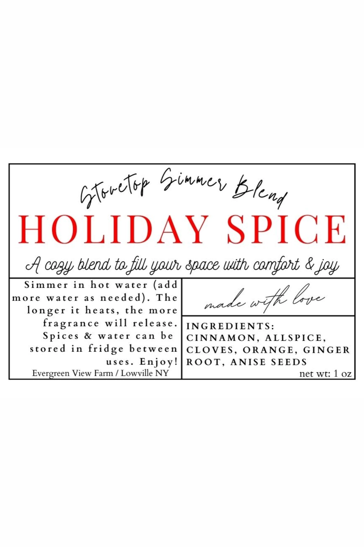 Simmer Stovetop Potpourri Holiday Spice Fall Christmas Blend