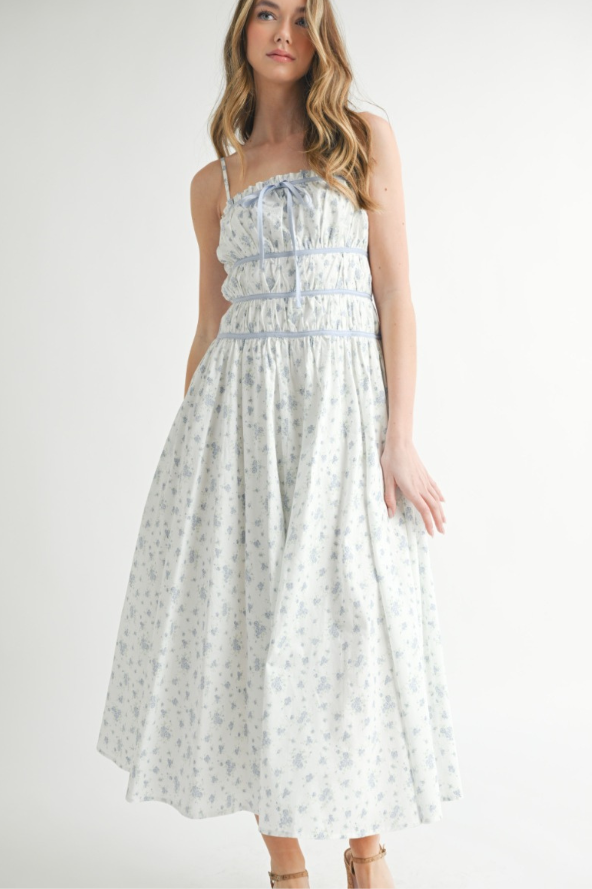Elodie Floral Midi Dress