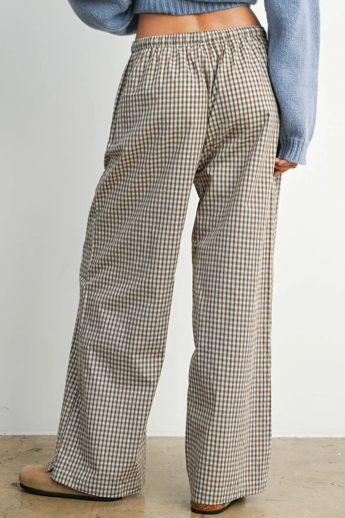 Gingham Loose Fit Boxer Pant