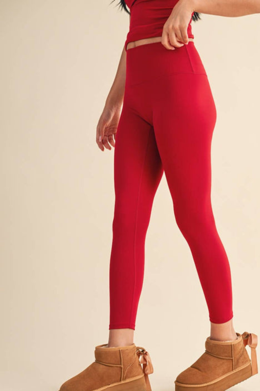 Aligned Performance Cherry High-Rise Leggings