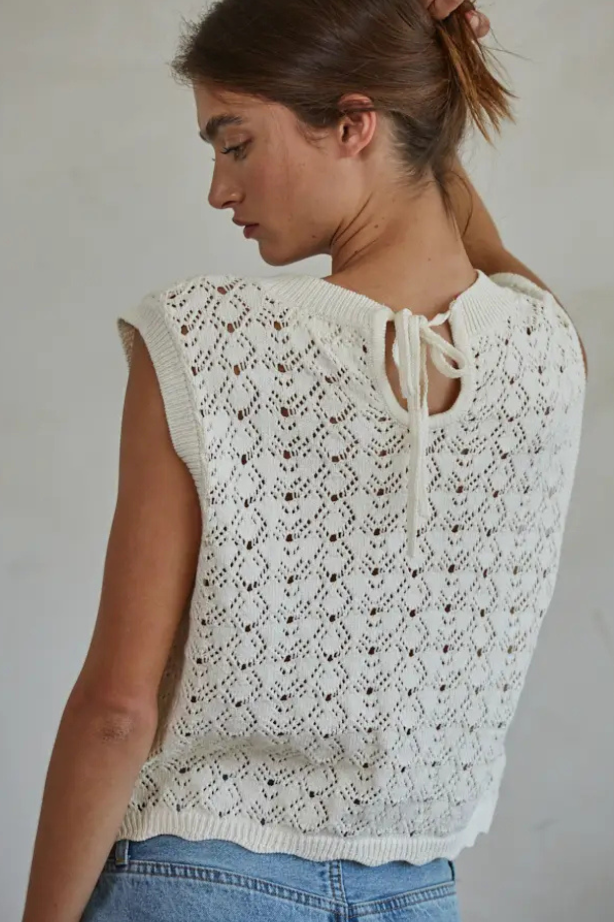 Rosalie Crochet Button Vest