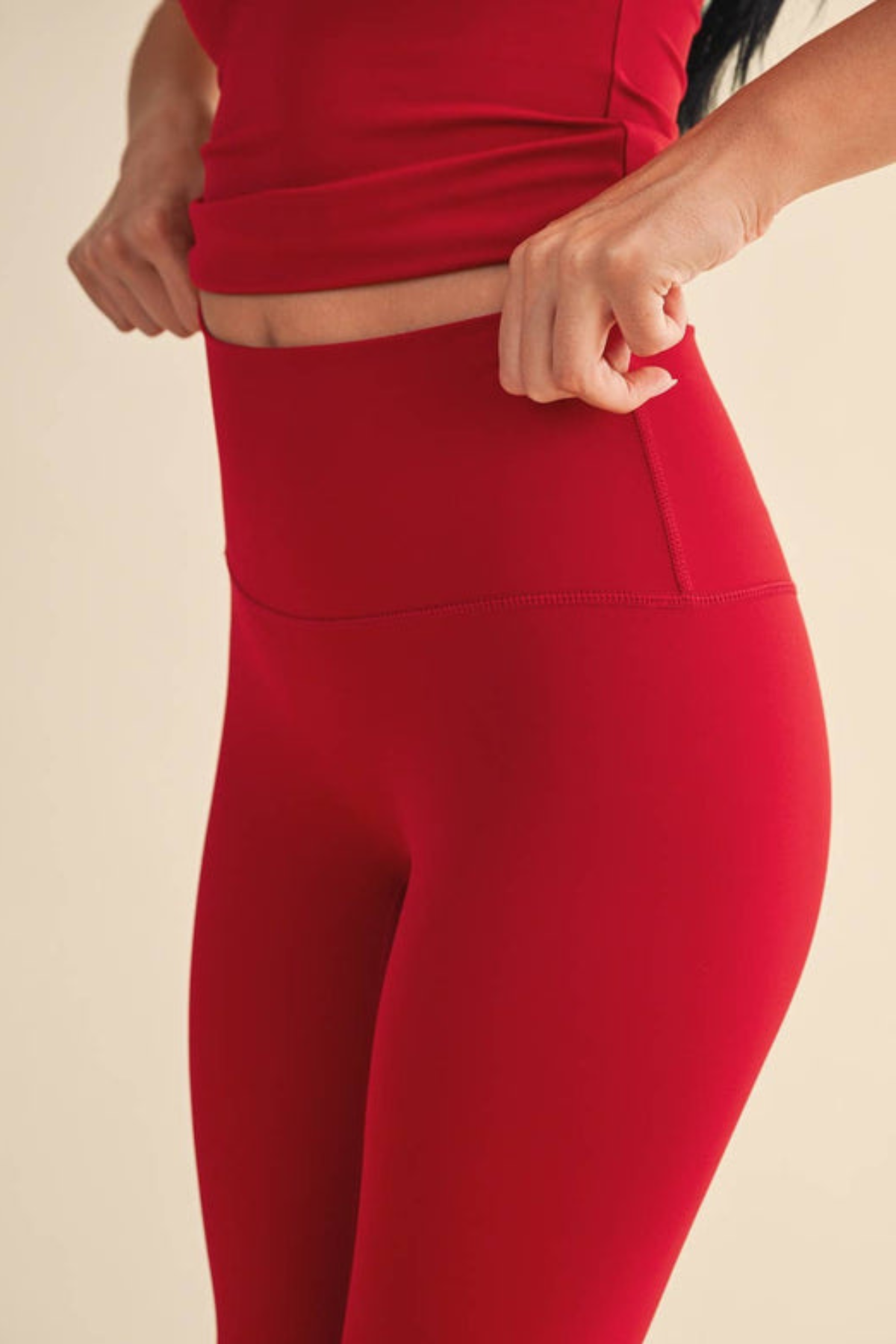 Aligned Performance Cherry High-Rise Leggings