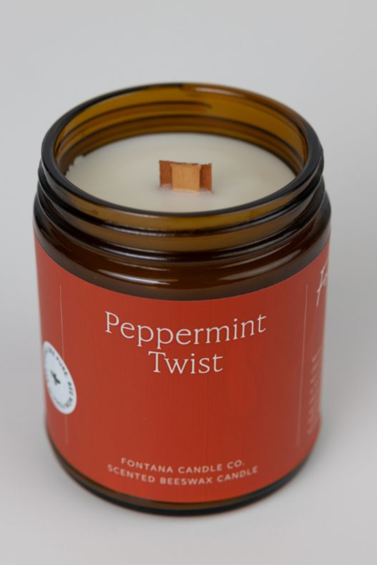Peppermint Twist Essential Oil Beeswax Non Toxic Candle