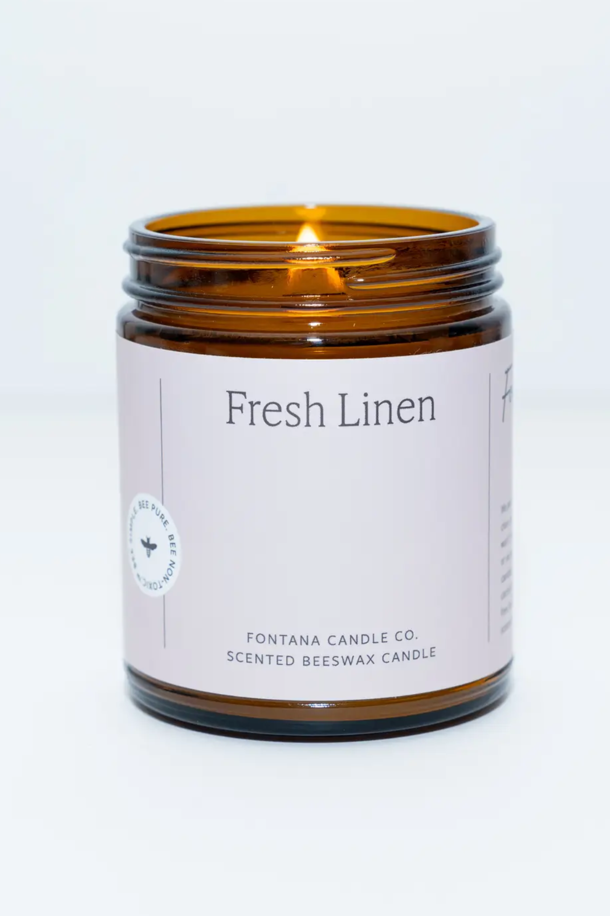 Fresh Linen Essential Oil Beeswax Non-Toxic Candle