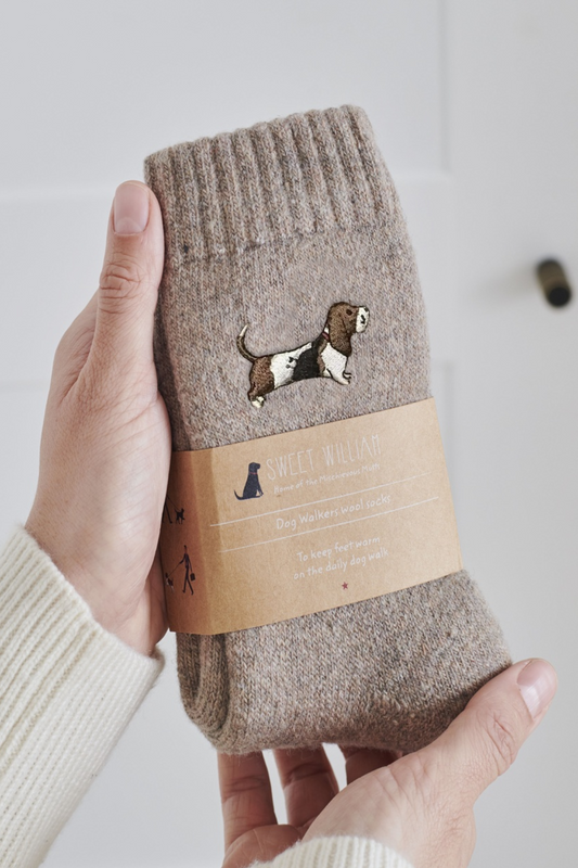 Dog Walking Socks - Basset Hound