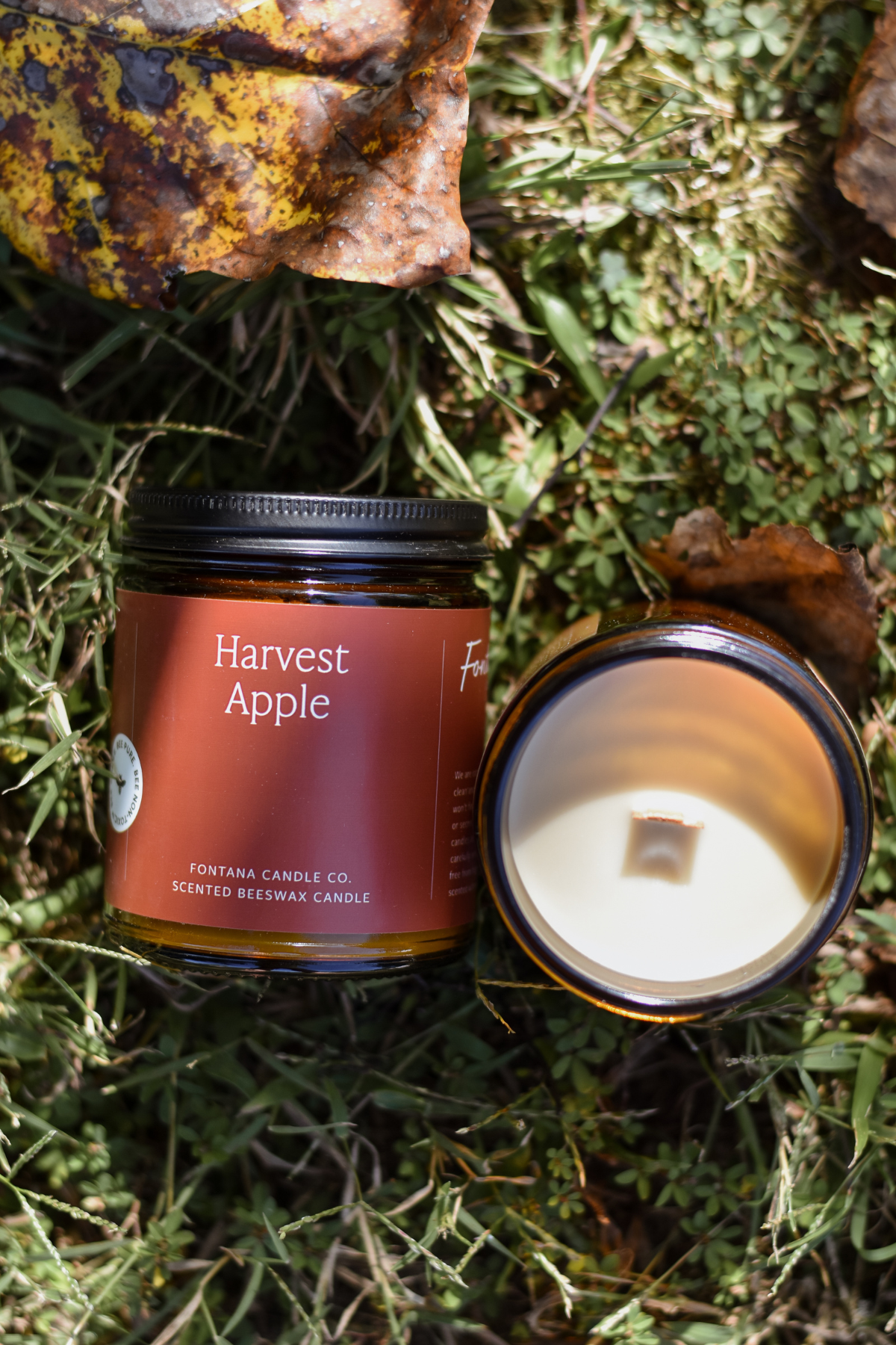 Harvest Apple Beeswax & Essential Oil Non Toxic Candle