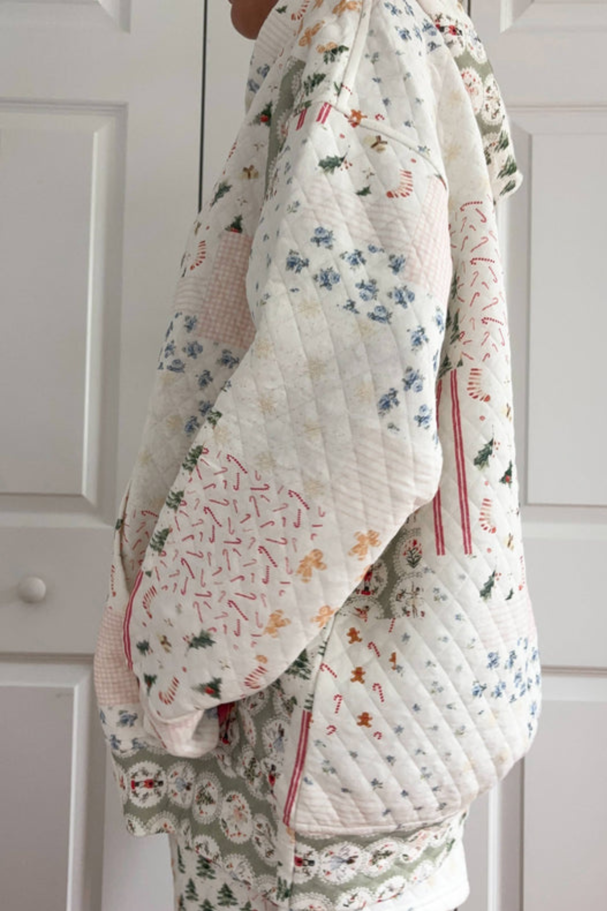 Christmas Holiday Quilted Hoodie