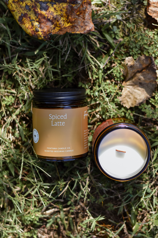 Spiced Latte Essential Oil Beeswax Non Toxic Candle