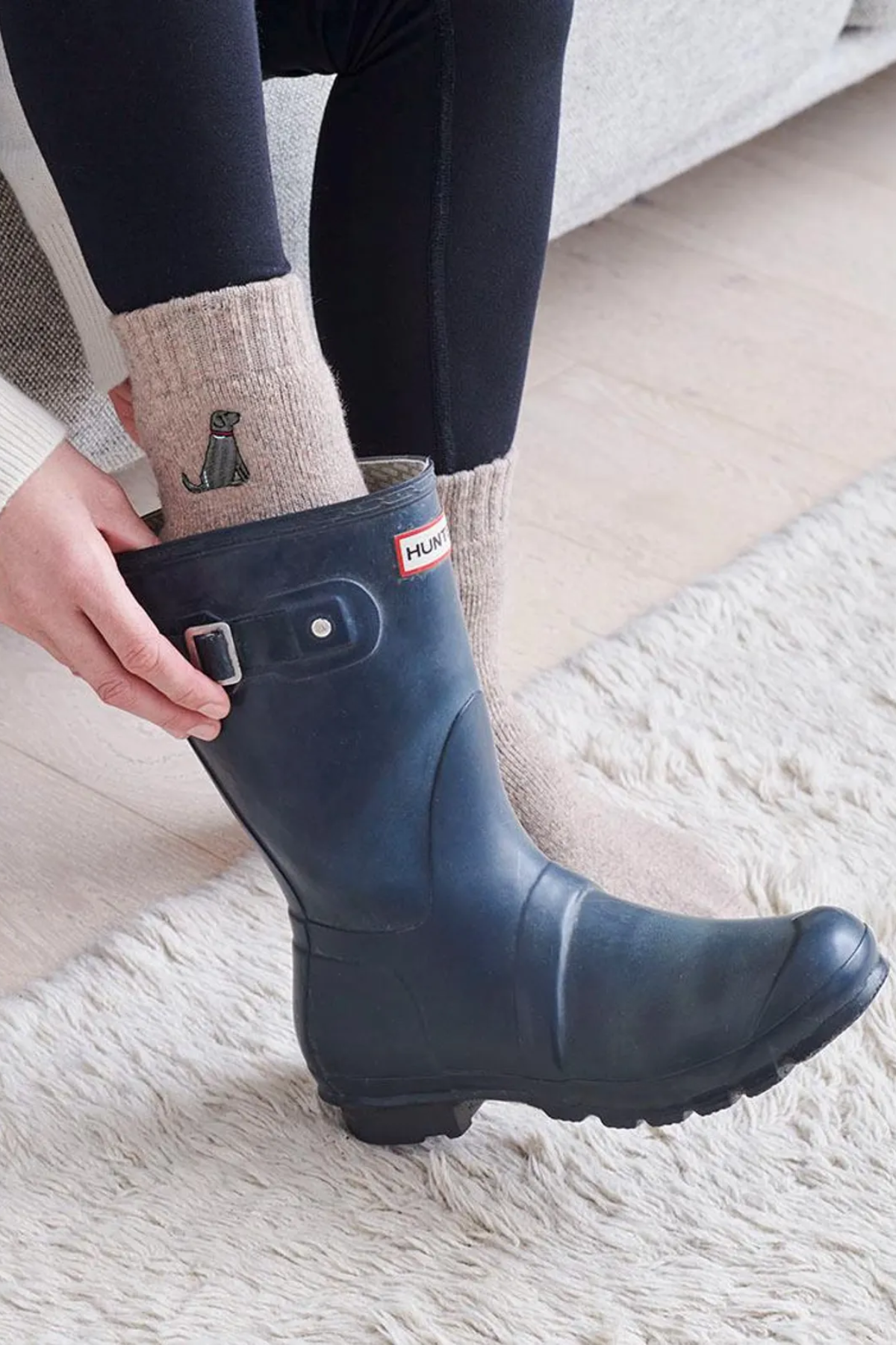 Dog Walking Socks - Chocolate Labrador