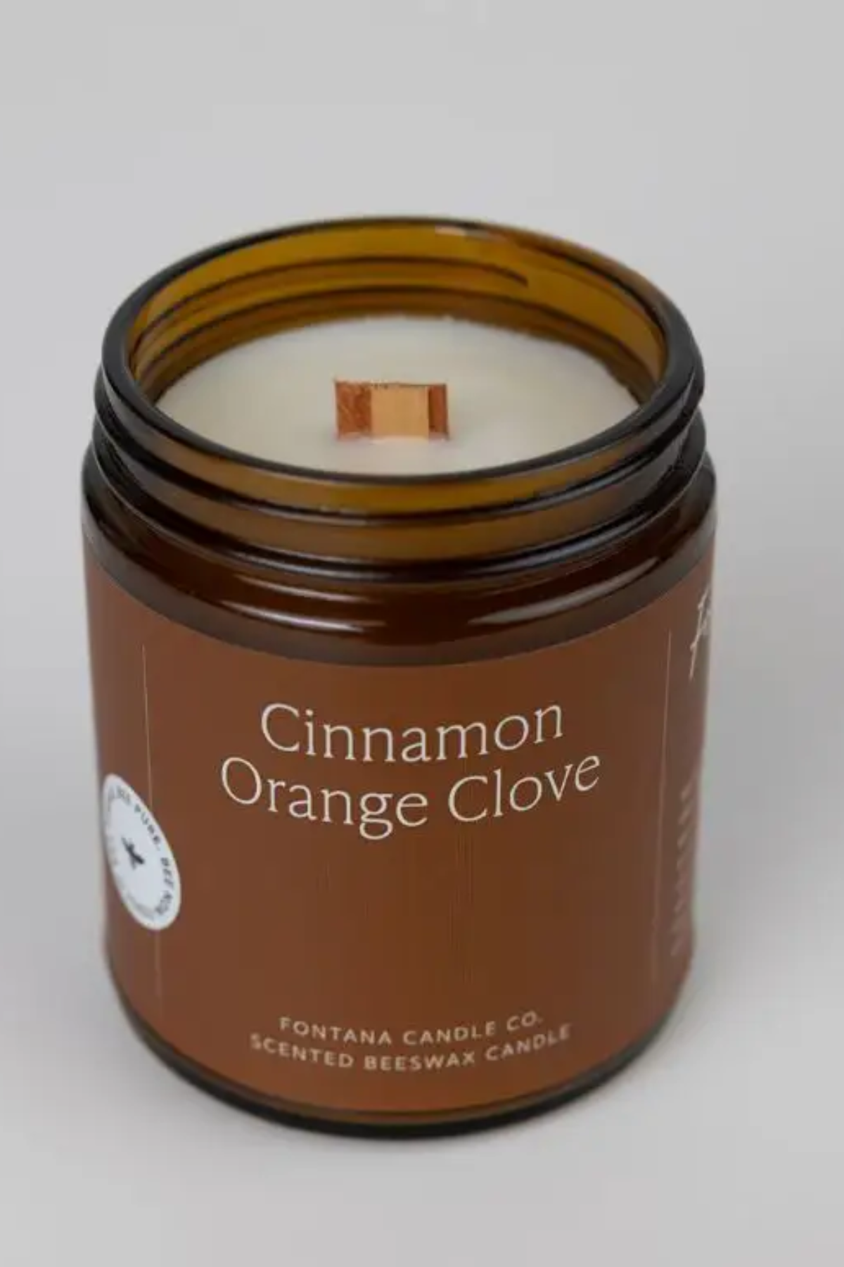 Cinnamon Orange Clove Beeswax & Essential Oil Non Toxic Candle