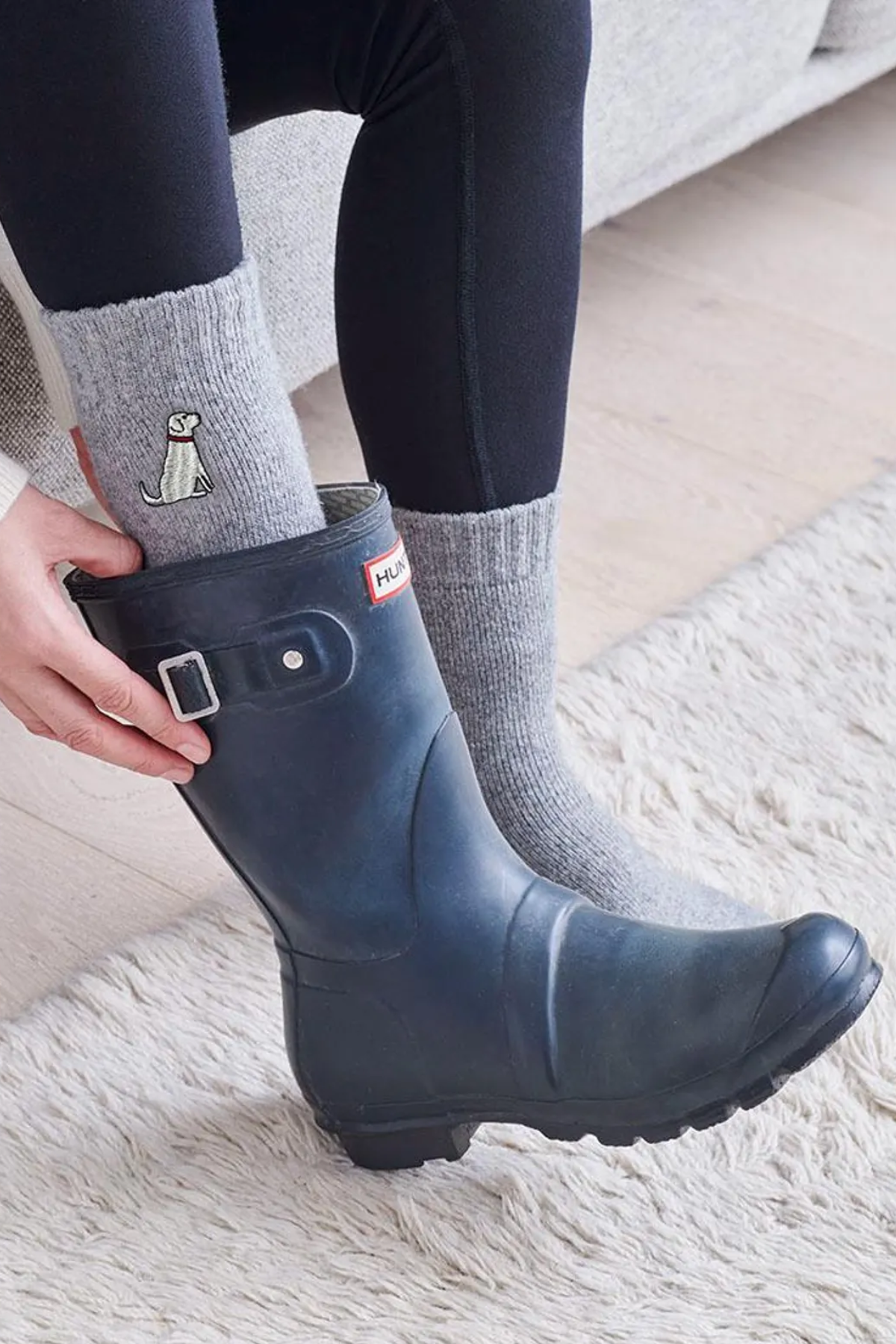 Dog Walking Socks - Yellow Labrador