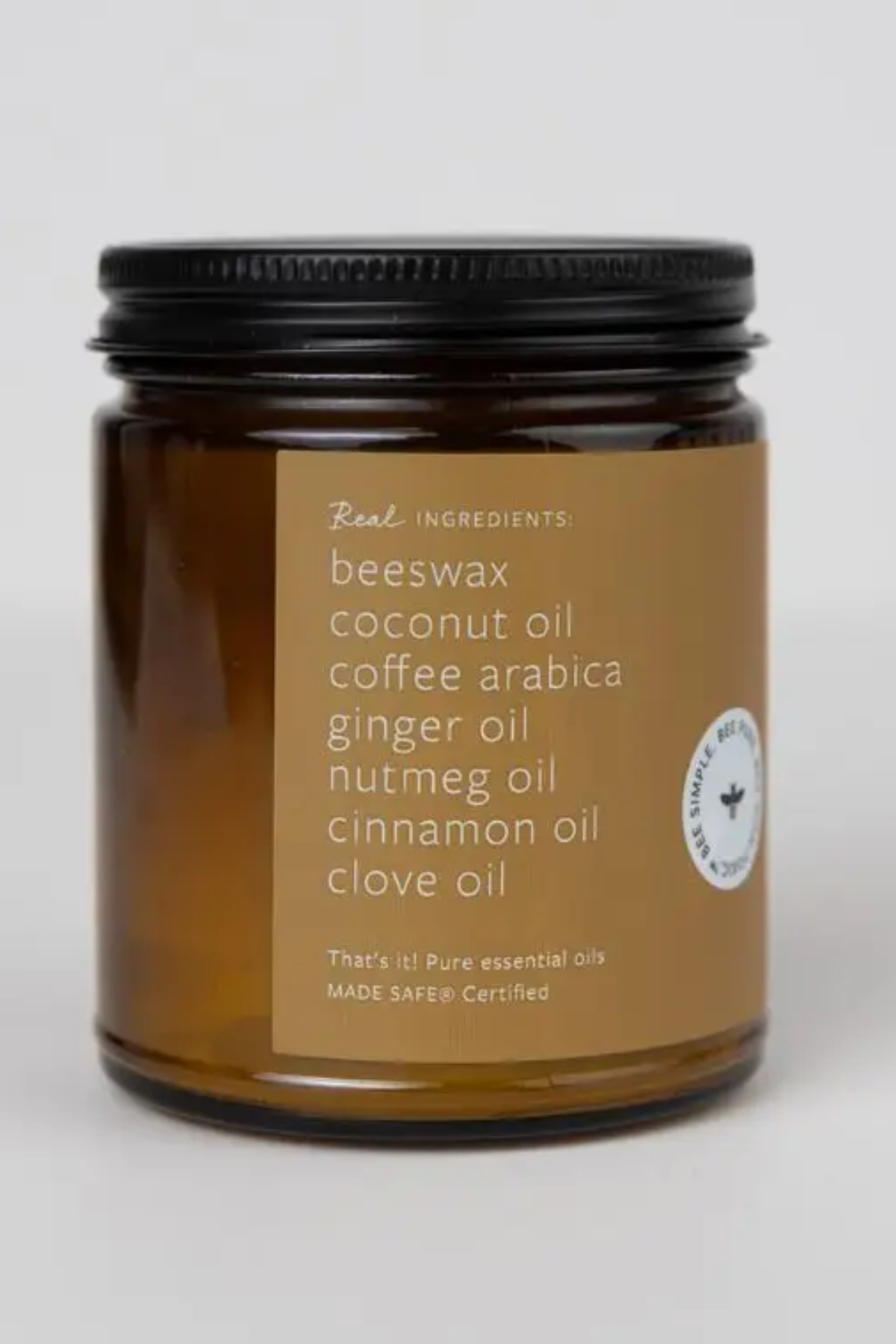 Spiced Latte Essential Oil Beeswax Non Toxic Candle