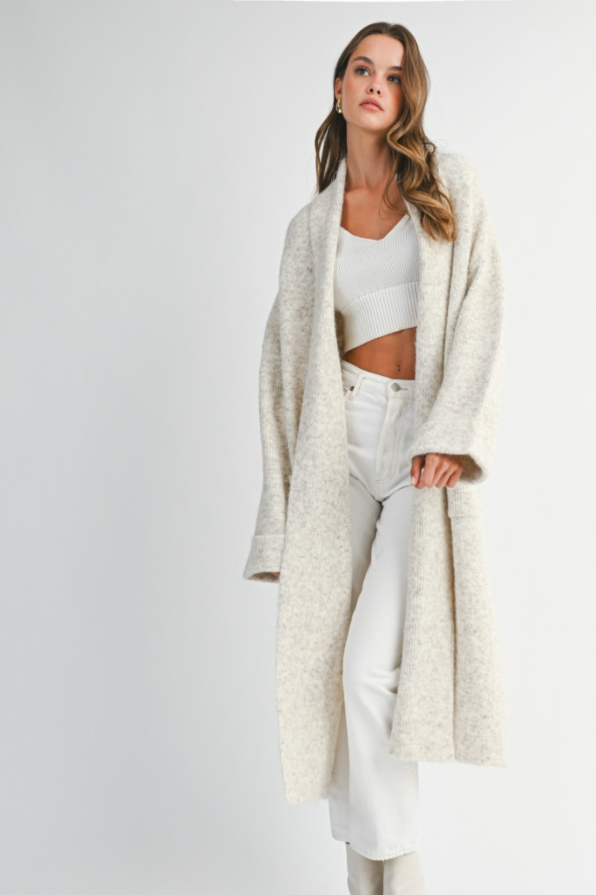 Shawl Collar Duster Cardigan