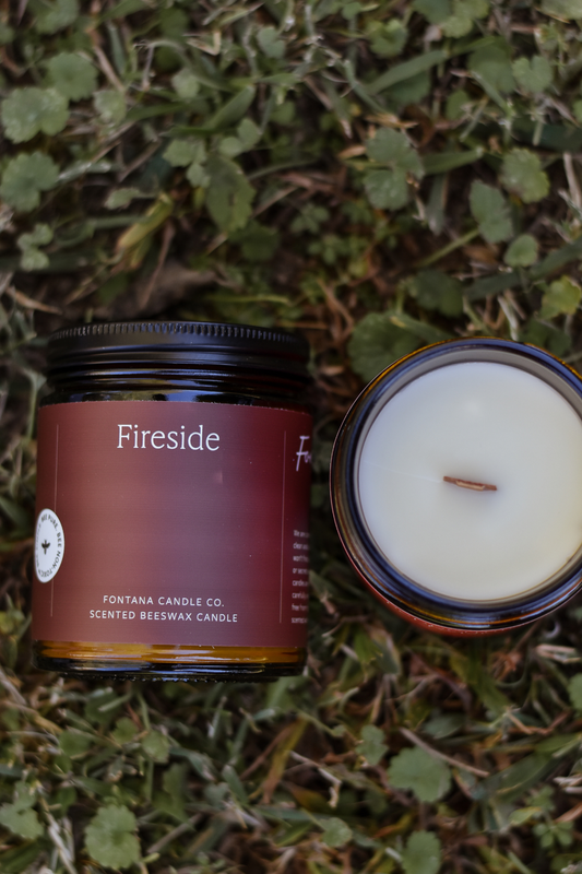 Fireside Essential Oil Beeswax Non Toxic Candle