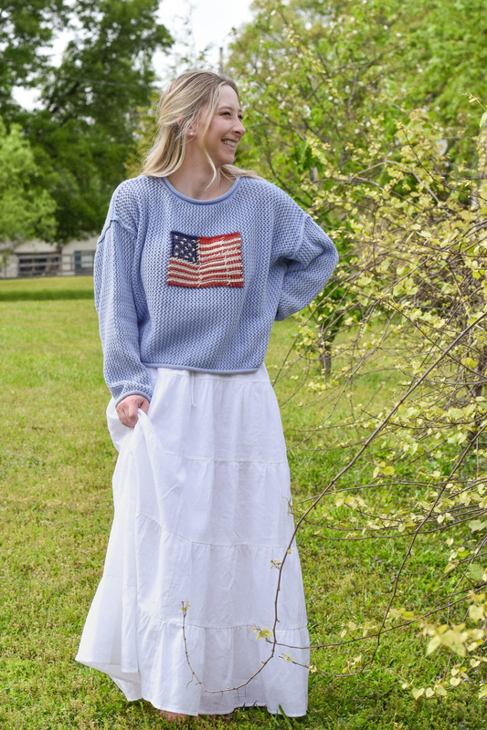 American Flag Knit Sweater