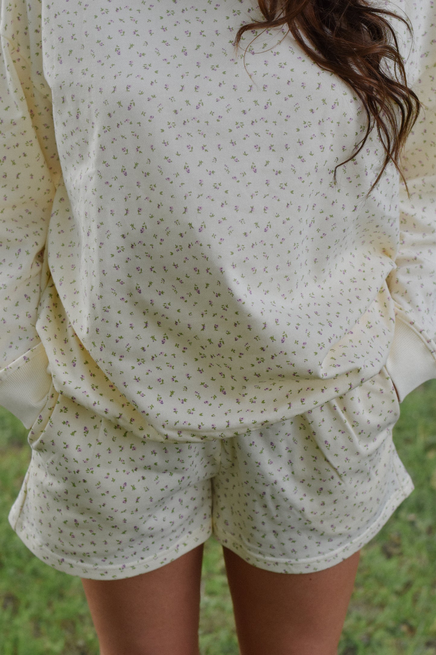 Posie Ditsy Floral Sweat Shorts