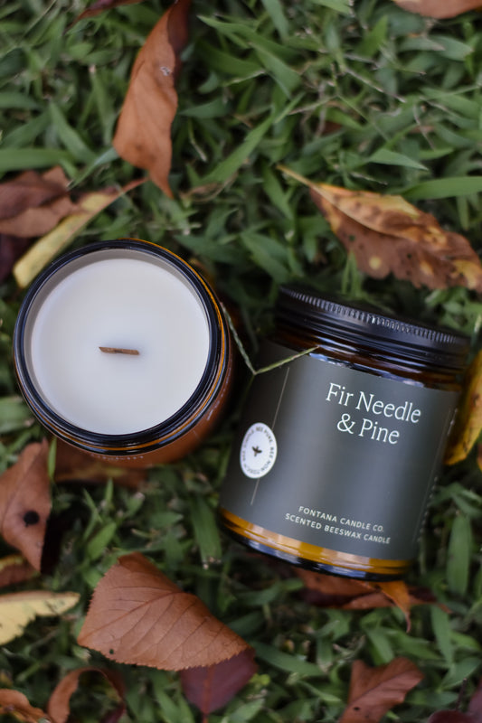 Fir & Pine Essential Oil Beeswax Non-Toxic Candle