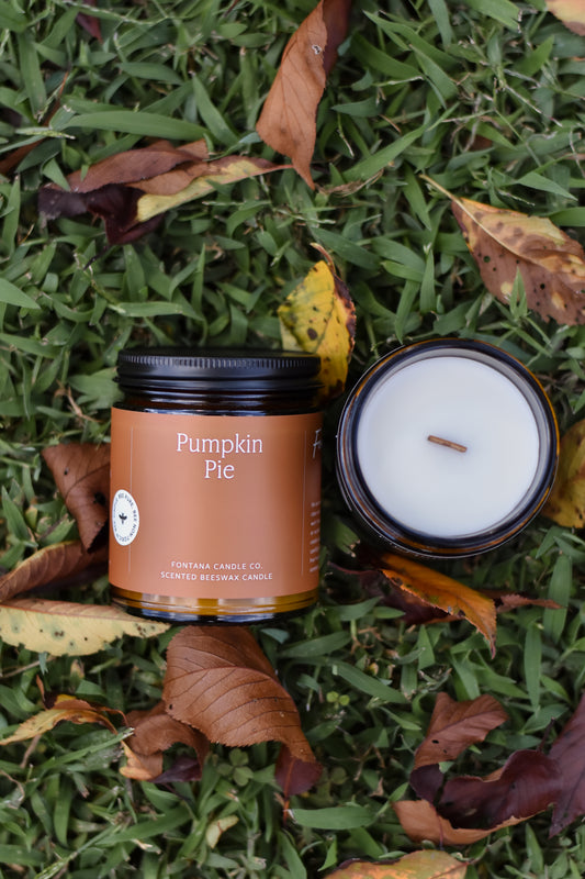Pumpkin Pie Essential Oil Beeswax Non Toxic Candle