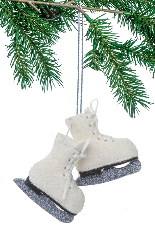 Ice Skates Felt Ornament